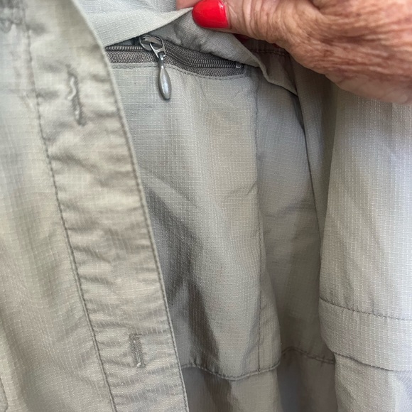 Men’s Nylon Outdoor Fishing Hunting Trek Green Shirt ADJ Sleeves PACIFIC CREST - Picture 9 of 11